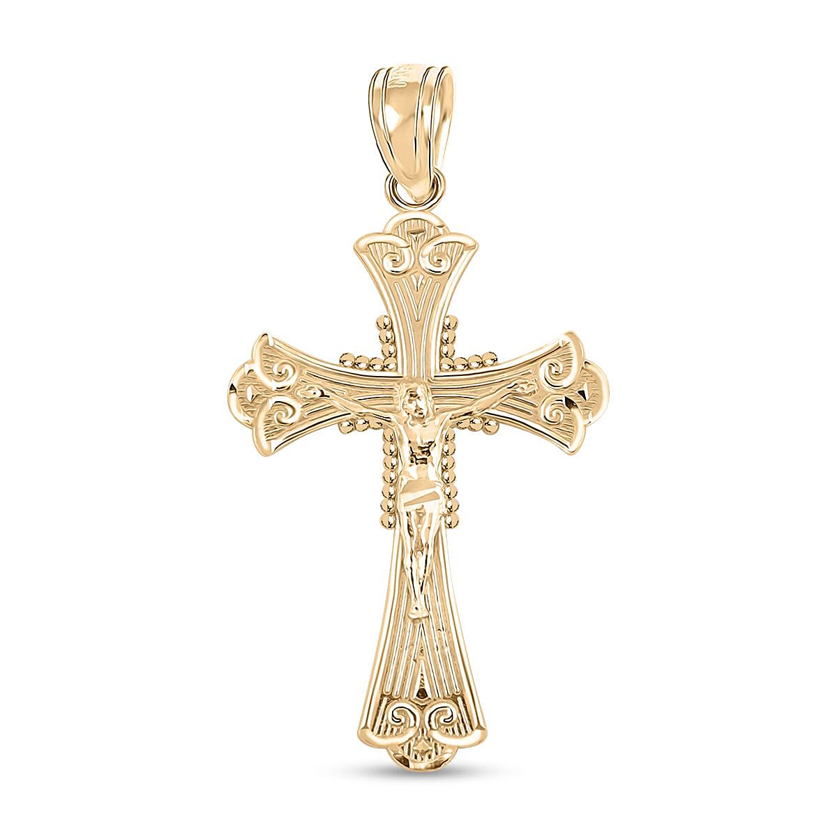Cross Pendant in 10K Yellow Gold 1.4 Grams