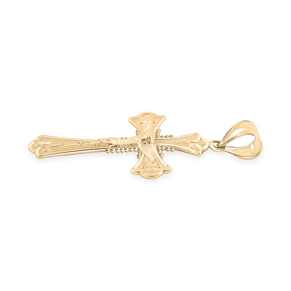 Cross Pendant in 10K Yellow Gold 1.4 Grams