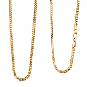 2mm Franco Chain Necklace in 10K Yellow Gold 4.9 Grams 22 Inches