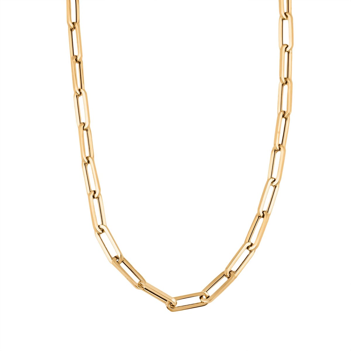 3mm Paper Clip Chain Necklace in 14K Yellow Gold 3.5 Grams 16 Inches image number 2