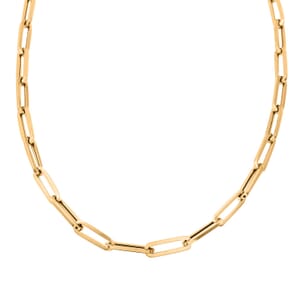 3.5mm Paper Clip Chain Necklace in 14K Yellow Gold 4.60 Grams 16 Inches