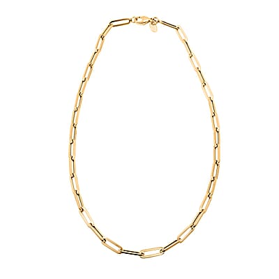3.5mm Paper Clip Chain Necklace in 14K Yellow Gold 4.60 Grams 16 Inches