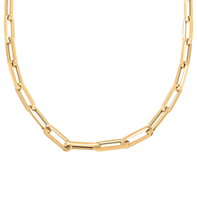 4.3mm Paper Clip Chain Necklace in 14K Yellow Gold 7.5 Grams 16 Inches