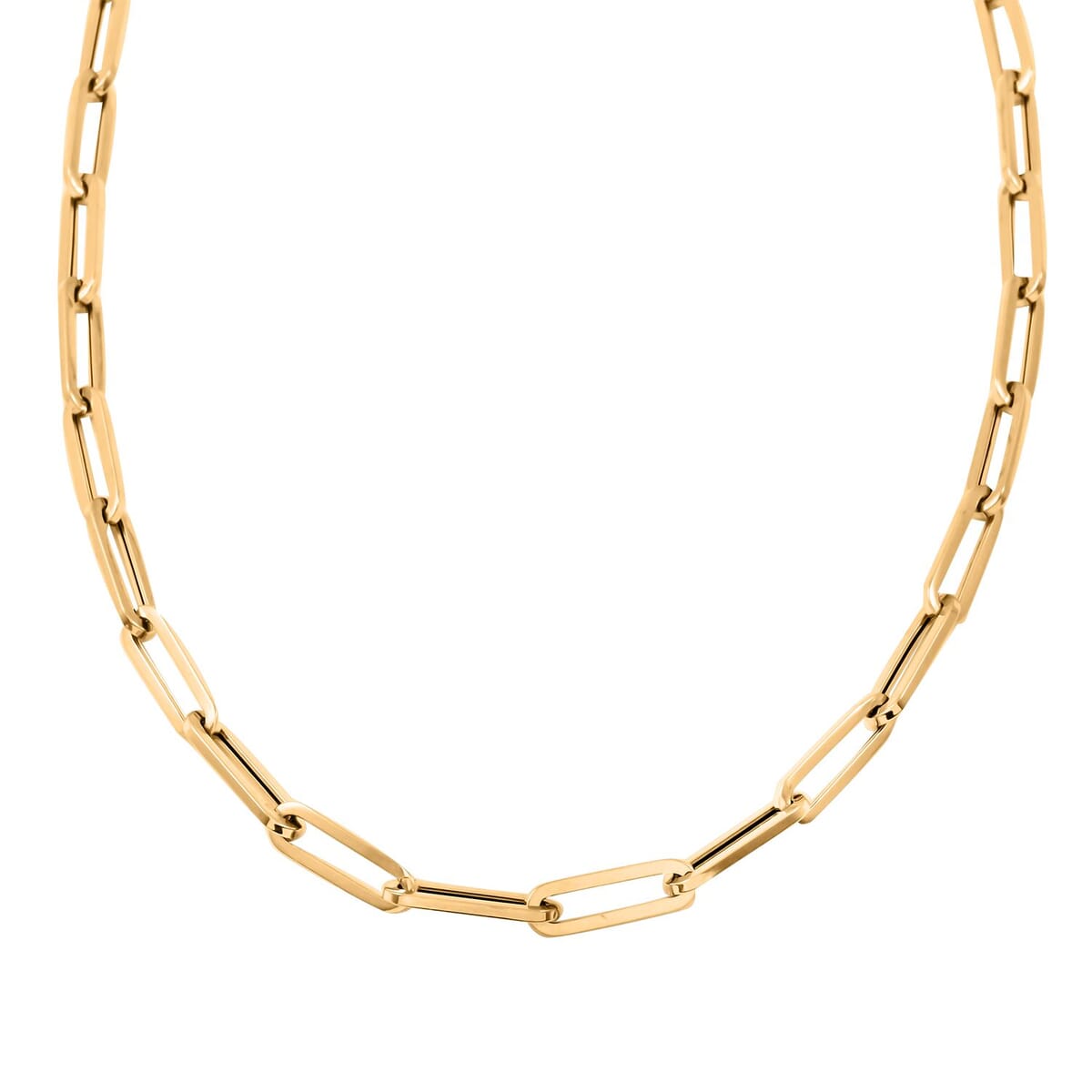 3.5mm Paper Clip Chain Necklace in 14K Yellow Gold 5.60 Grams 20 Inches image number 0