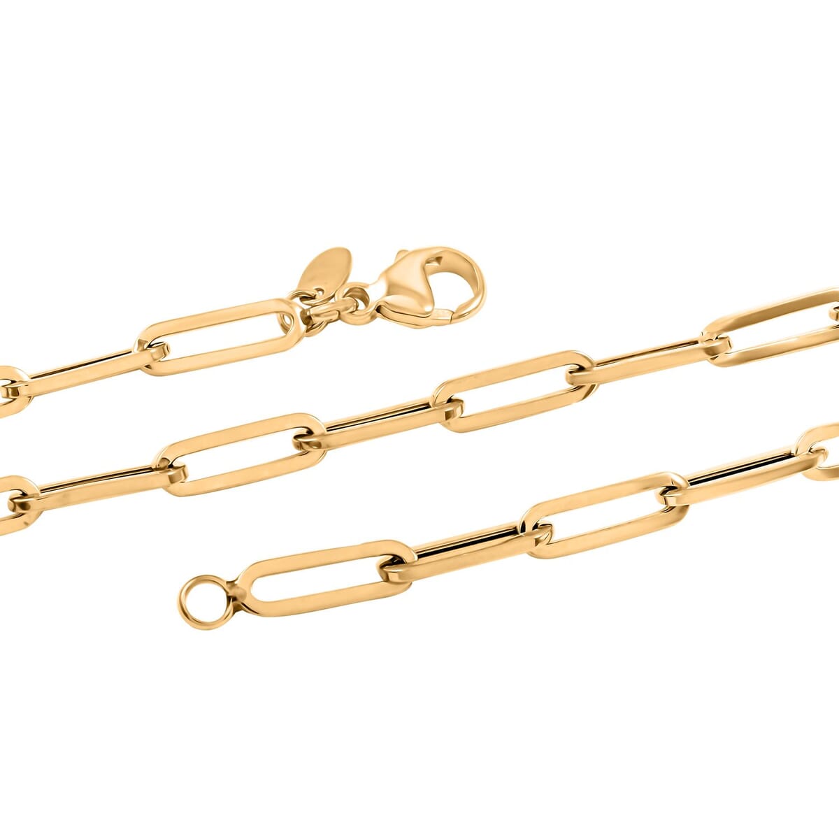 3.5mm Paper Clip Chain Necklace in 14K Yellow Gold 5.60 Grams 20 Inches image number 1