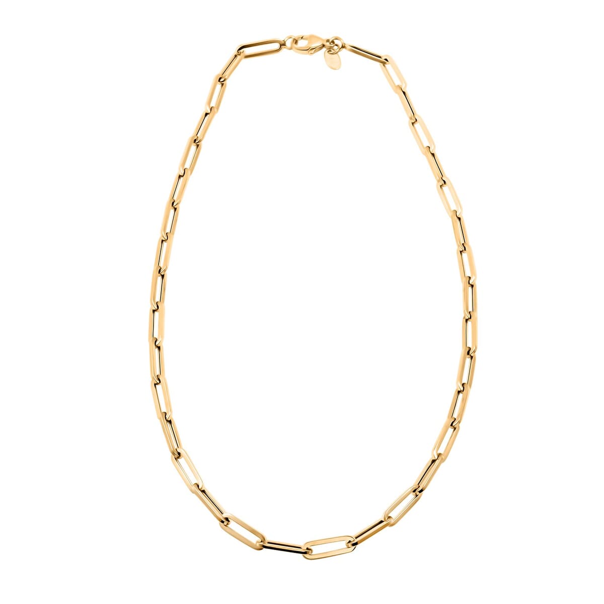 3.5mm Paper Clip Chain Necklace in 14K Yellow Gold 5.60 Grams 20 Inches image number 2