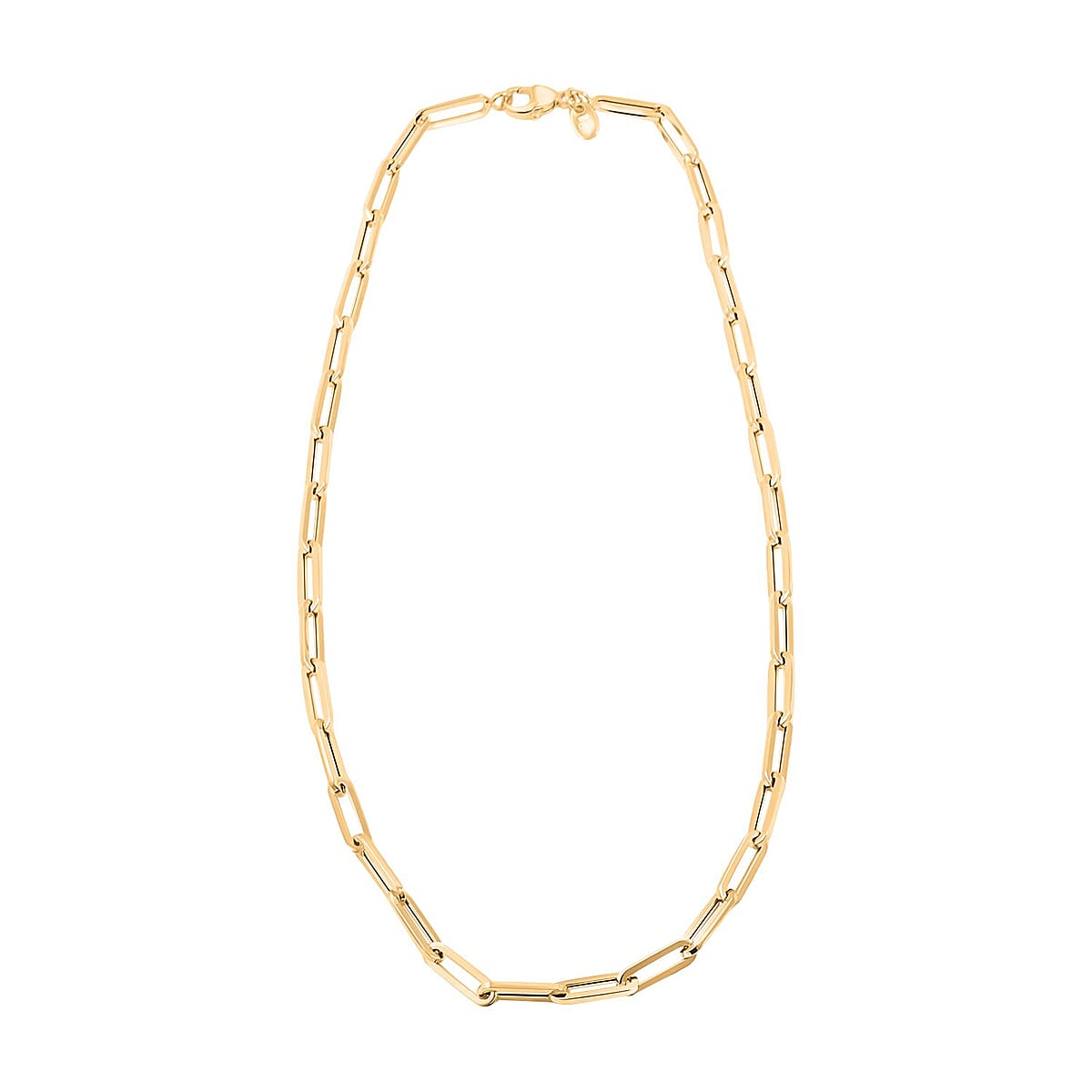 4.3mm Paper Clip Chain Necklace in 14K Yellow Gold 9.10 Grams 20 Inches image number 2