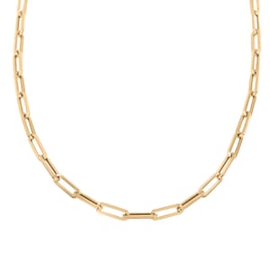 4mm Paper Clip Chain Necklace in 14K Yellow Gold 6.5 Grams 20 Inches