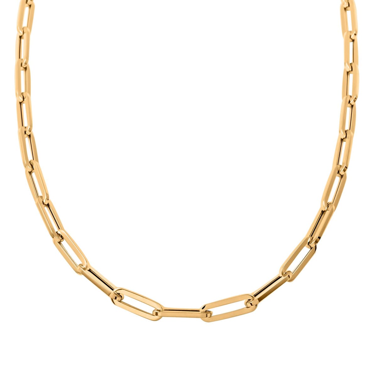 5mm Paper Clip Chain Necklace in 14K Yellow Gold 13.6 Grams 20 Inches image number 0