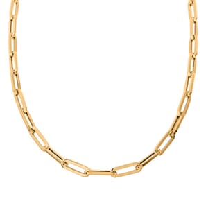 5mm Paper Clip Chain Necklace in 14K Yellow Gold 13.6 Grams 20 Inches
