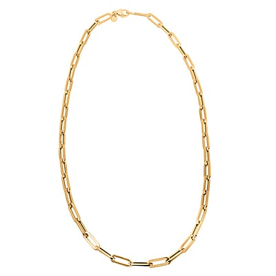 5mm Paper Clip Chain Necklace in 14K Yellow Gold 13.6 Grams 20 Inches