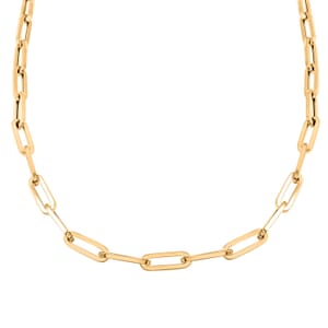 6mm Paper Clip Chain Necklace in 14K Yellow Gold 20 Inches 13.8 Grams