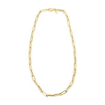 4.3mm Paper Clip Chain Necklace in 14K Yellow Gold 9.90 Grams 22 Inches