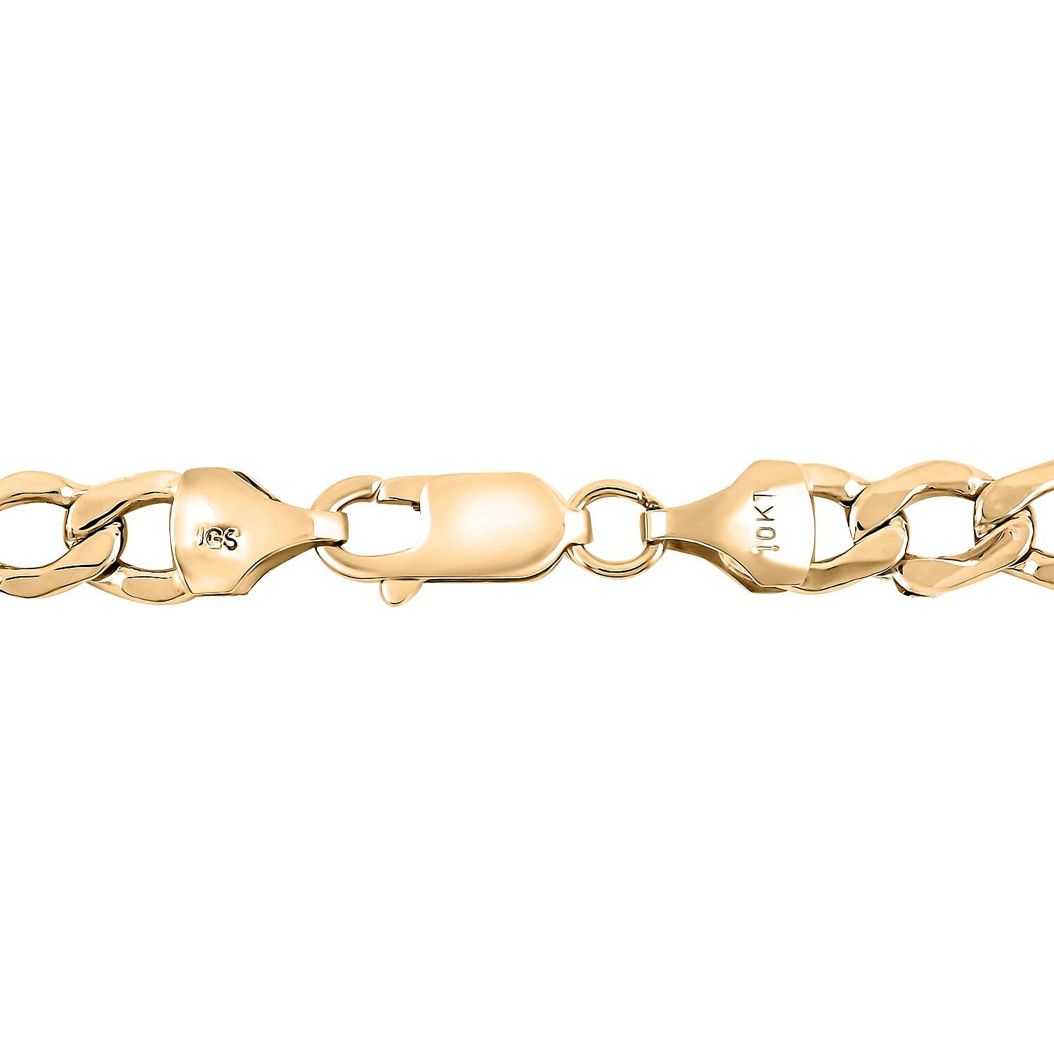 10K Yellow Gold 5.2 mm Curb Cuban Chain Necklace (20 Inches) (8.3 g)