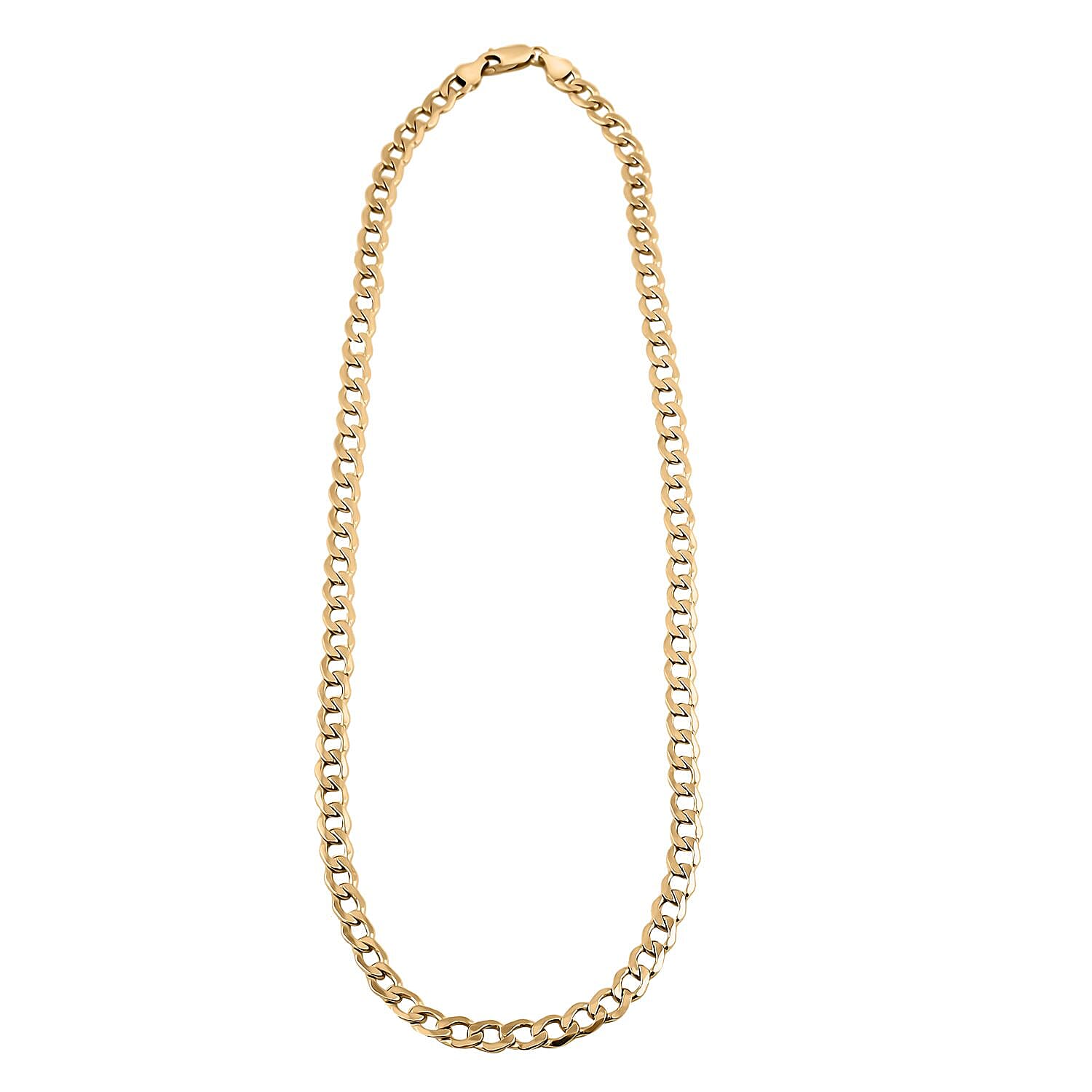 10K Yellow Gold 5.2 mm Curb Cuban Chain Necklace (20 Inches) (8.3 g)