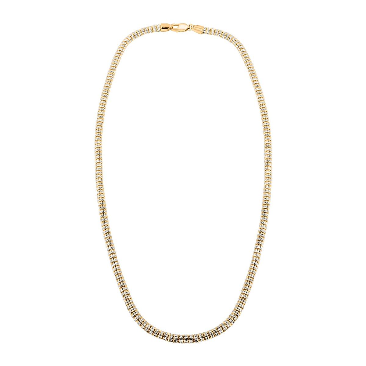10K Yellow Gold 4.50 mm Ice Chain Necklace 20 Inches 24.5 Grams image number 2