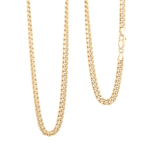 4.5 mm Miami Cuban Necklace in 10K Yellow Gold 22 Inches 11.5 Grams