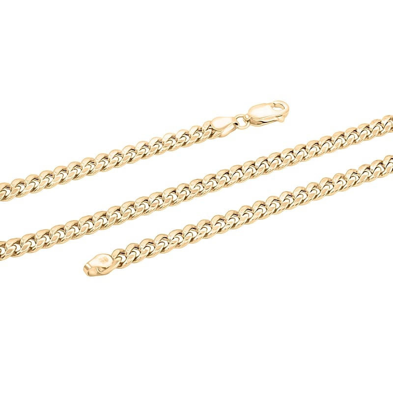 4.5 mm Miami Cuban Necklace in 10K Yellow Gold 22 Inches 11.5 Grams