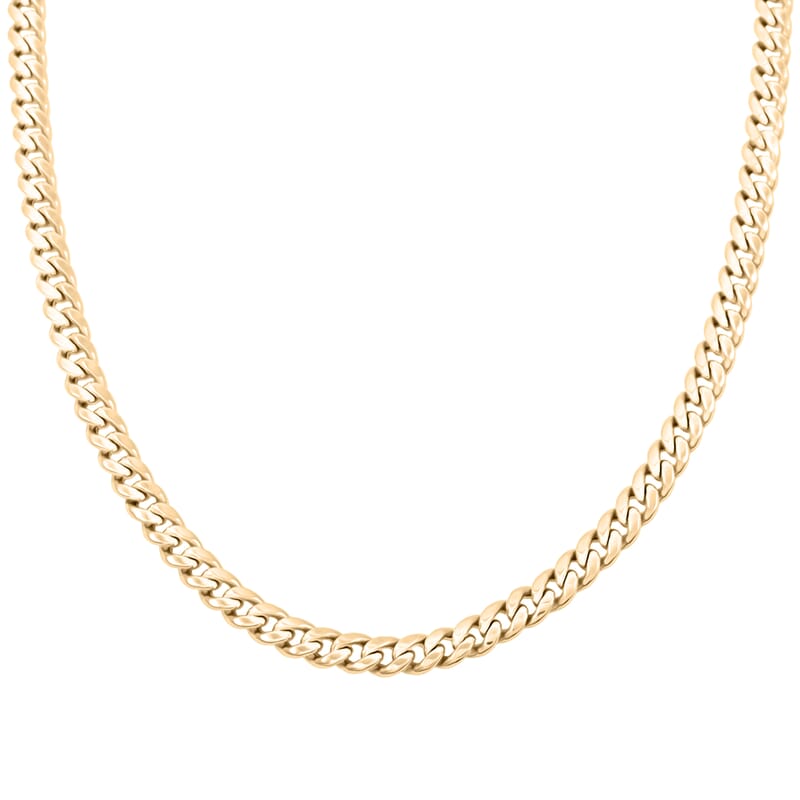 4.5 mm Miami Cuban Necklace in 10K Yellow Gold 22 Inches 11.5 Grams