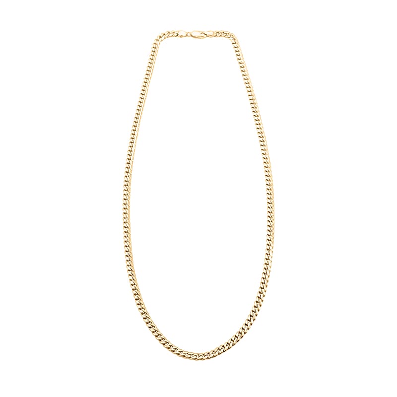4.5 mm Miami Cuban Necklace in 10K Yellow Gold 22 Inches 11.5 Grams