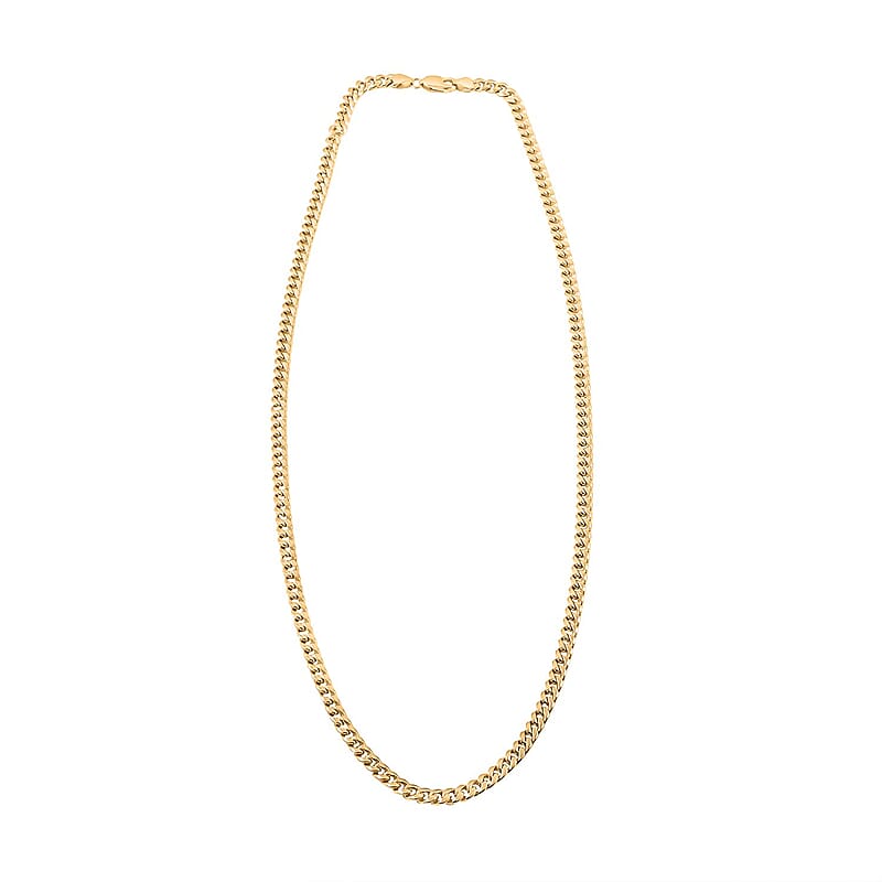 4.5 mm Miami Cuban Necklace in 10K Yellow Gold 22 Inches 11.5 Grams