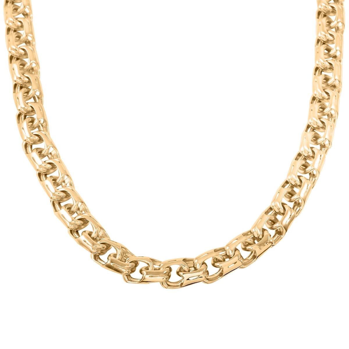 10K Yellow Gold 7.6 mm Chino Chain Necklace 22 Inches 28 Grams image number 2