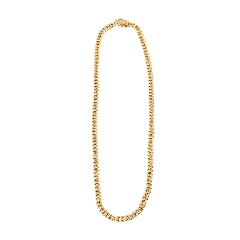 10K Yellow Gold 5.7 mm Miami Cuban Chain Necklace 22 Inches 20.2 Grams
