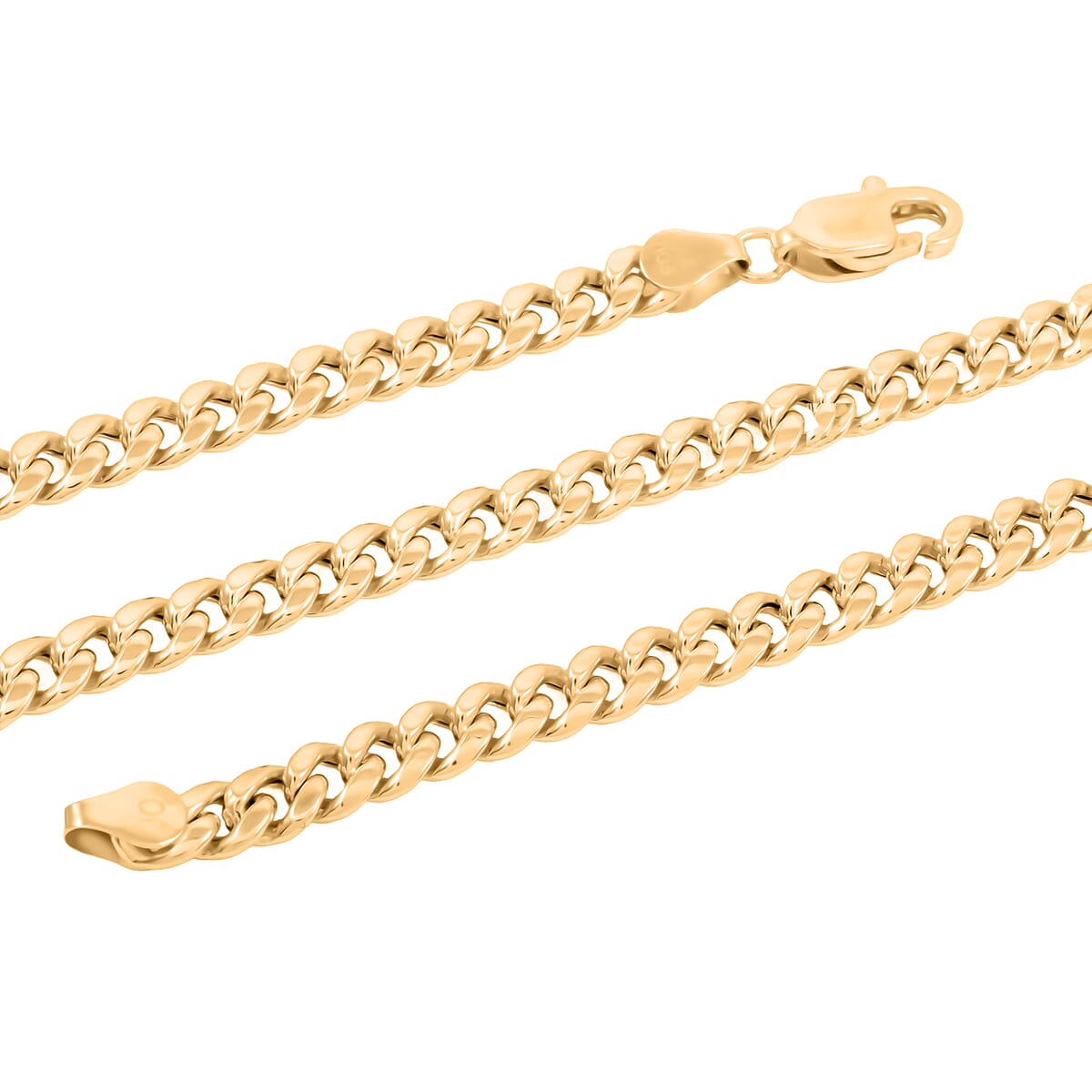 4.5 mm Miami Cuban Necklace in 10K Yellow Gold 24 Inches 10.5 Grams image number 1