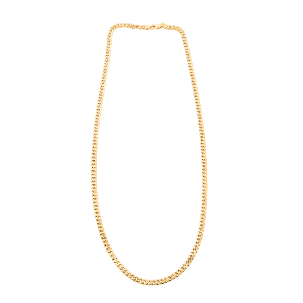 4.5 mm Miami Cuban Necklace in 10K Yellow Gold 24 Inches 10.5 Grams image number 3