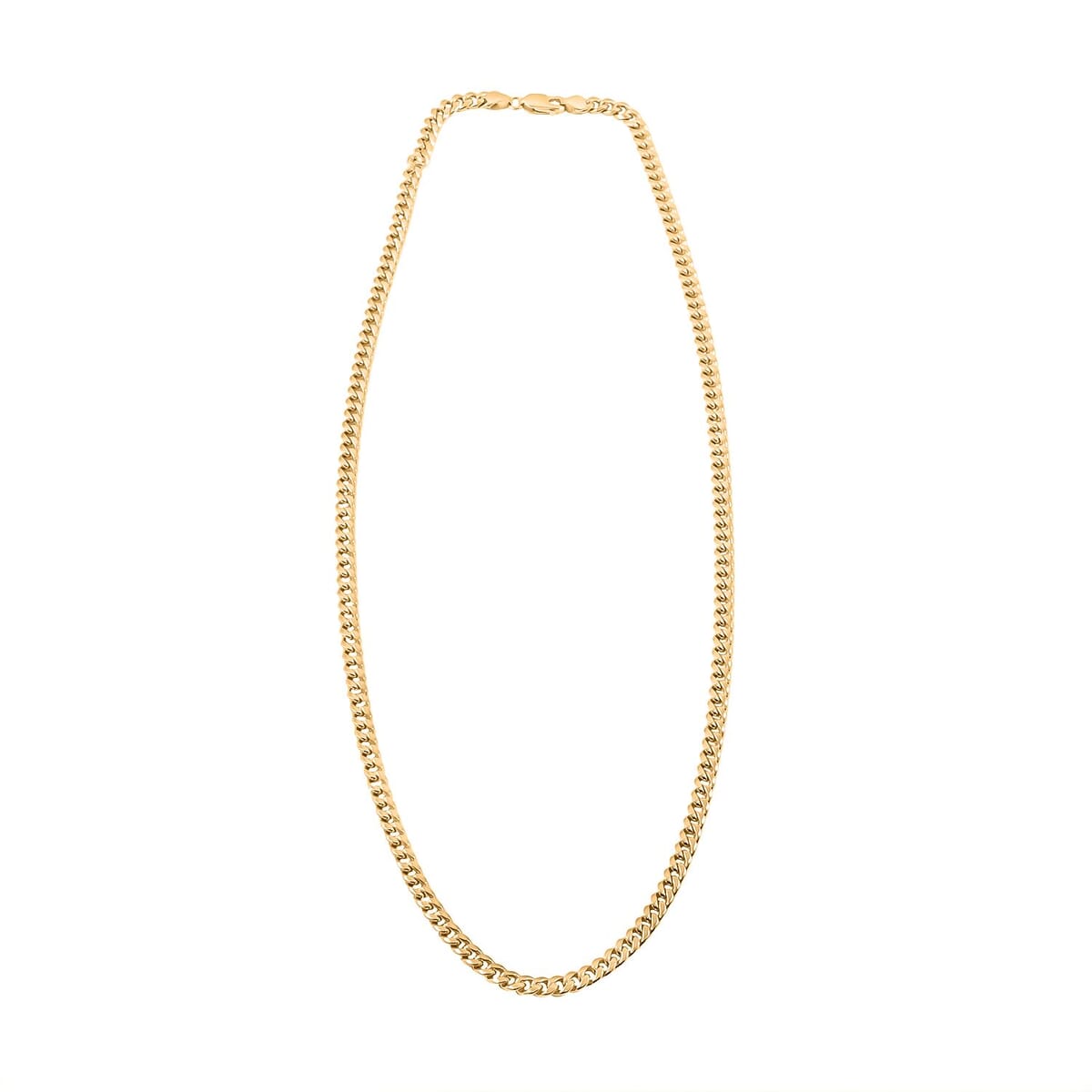 4.5 mm Miami Cuban Necklace in 10K Yellow Gold 24 Inches 10.5 Grams image number 4