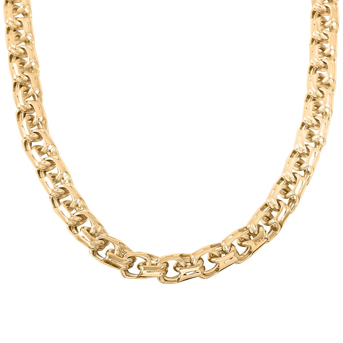 10K Yellow Gold 7.6 mm Chino Chain Necklace 24 Inches 29.9 Grams image number 2