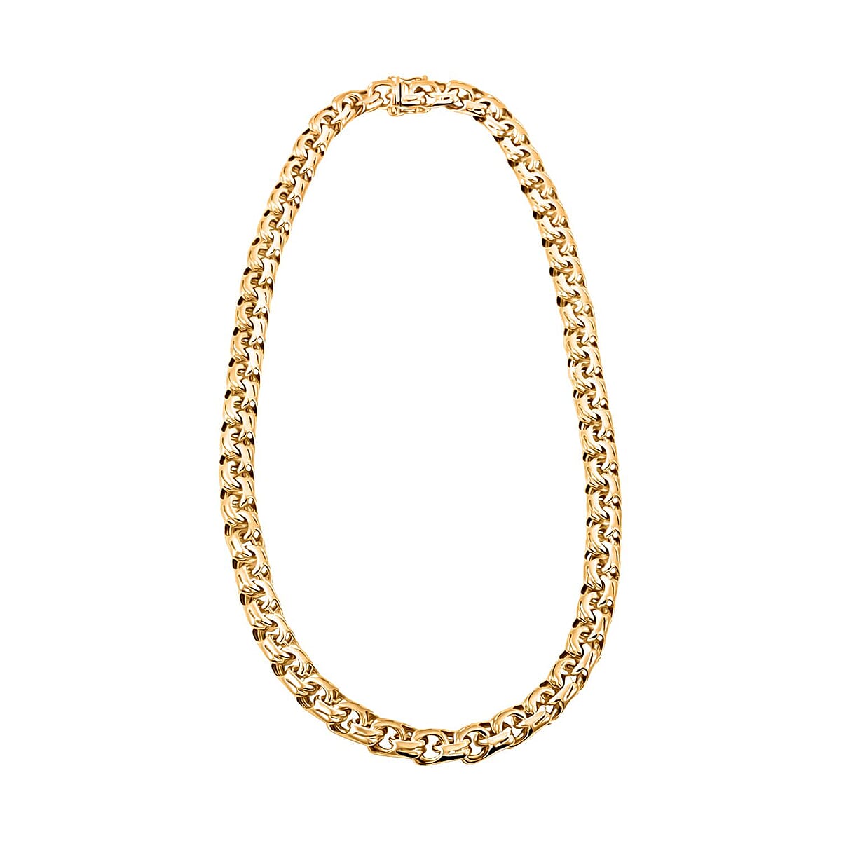 10K Yellow Gold 11.7 mm Chino Chain Necklace 24 Inches 56 Grams image number 2