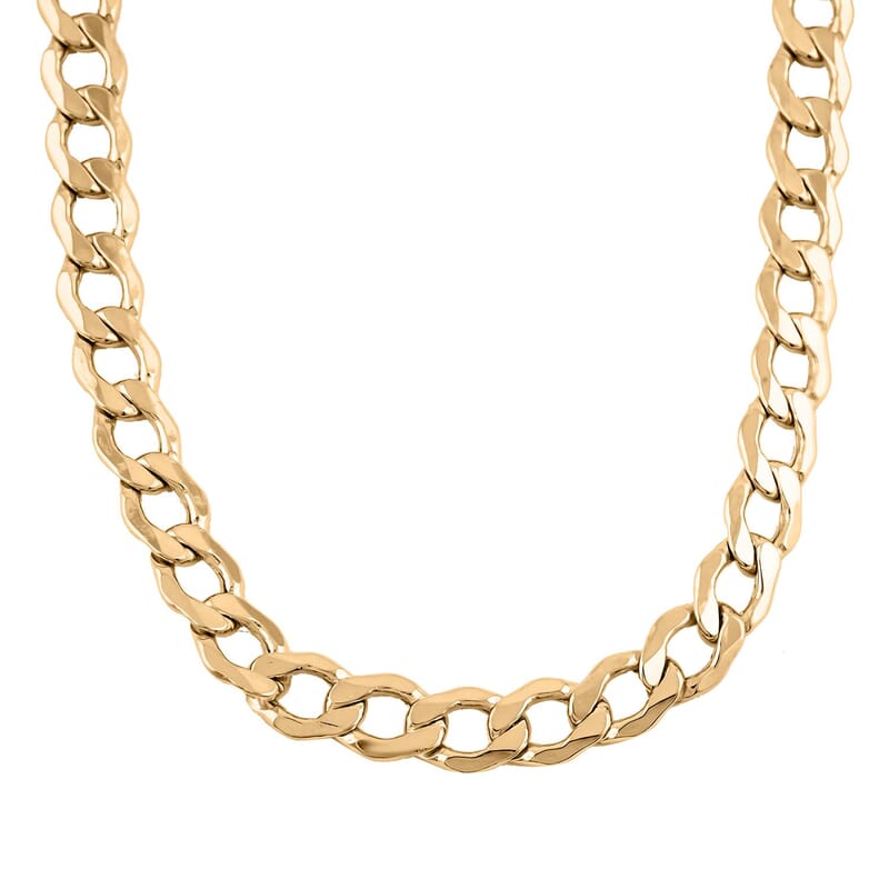10K Yellow Gold 5.2 mm Curb Cuban Chain Necklace (24 Inches) (9.8 g)