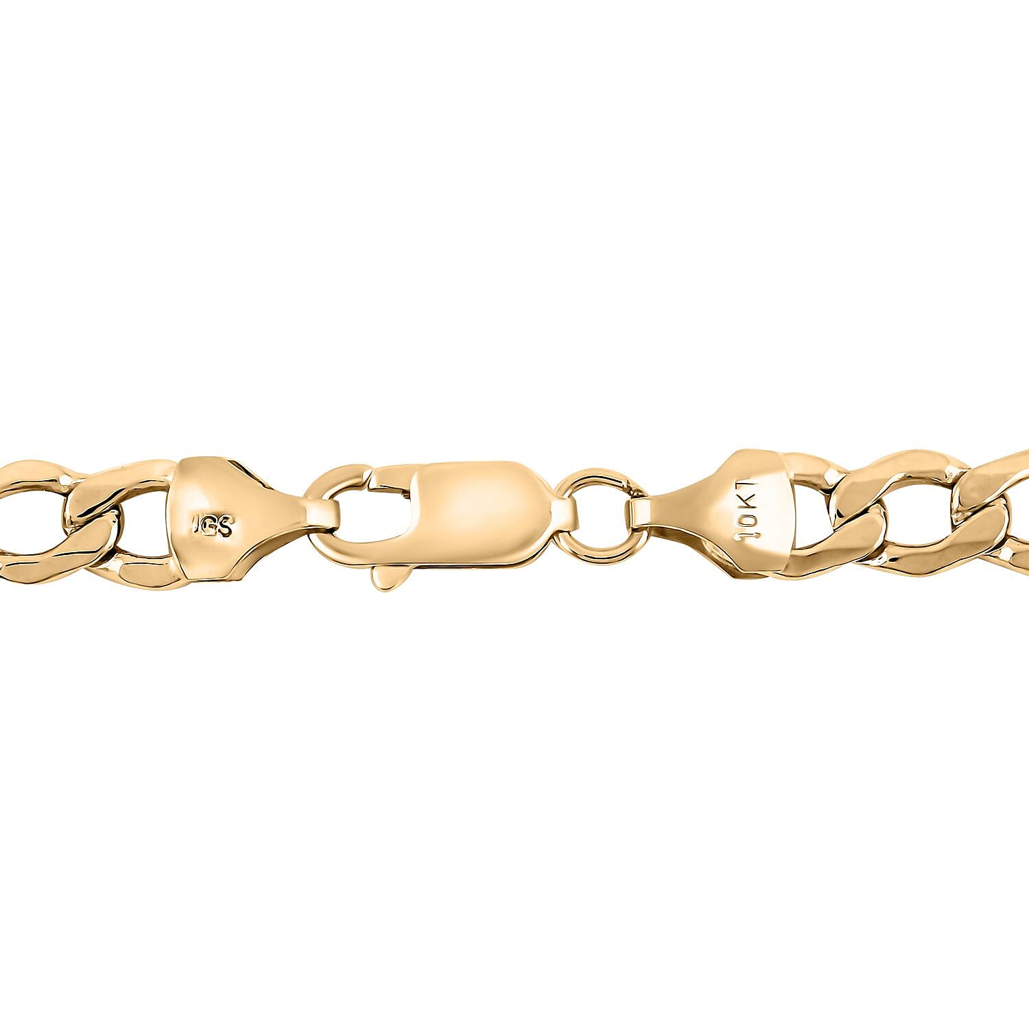 10K Yellow Gold 5.2 mm Curb Cuban Chain Necklace (24 Inches) (9.8 g)