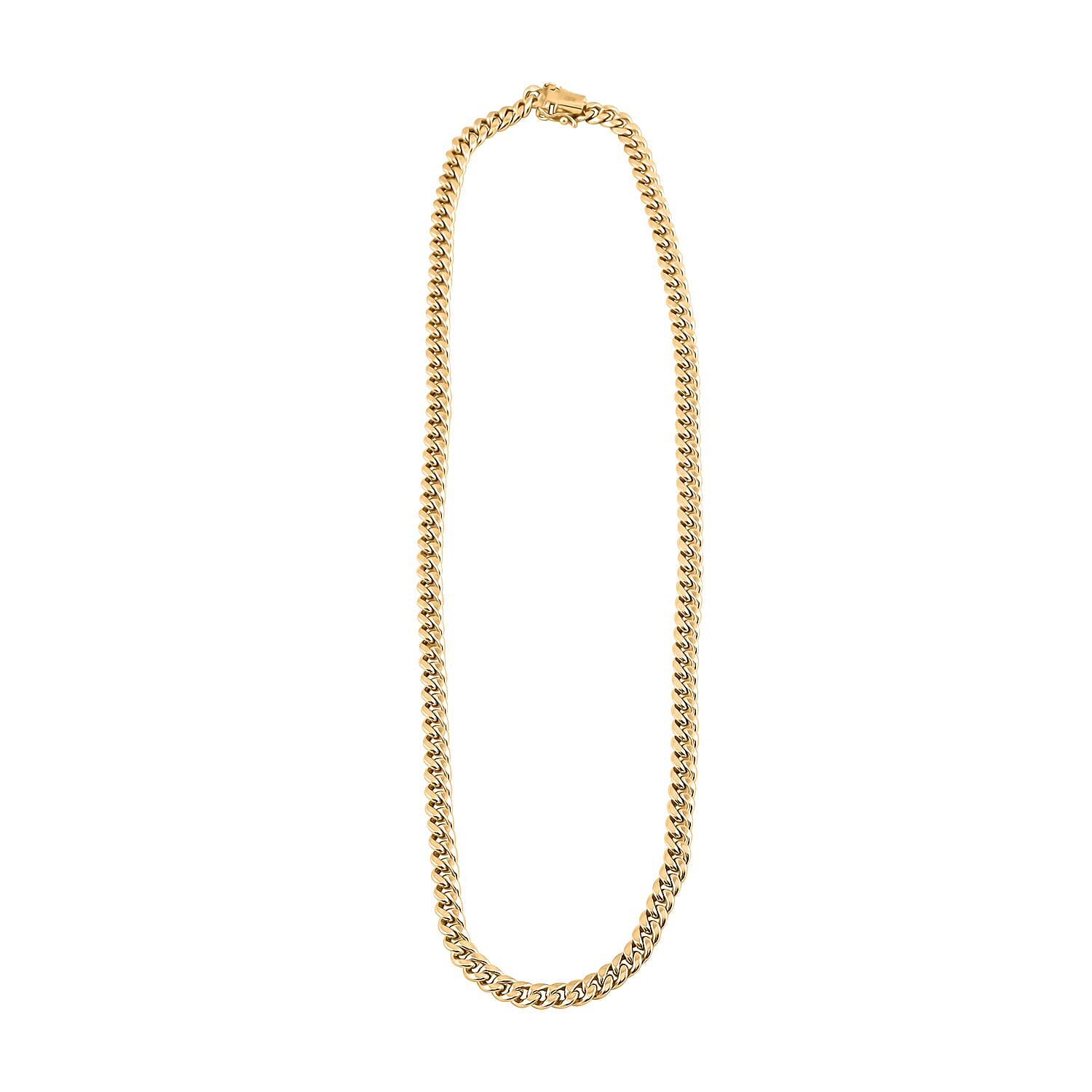 10K Yellow Gold 5.7 mm Miami Cuban Chain Necklace 24 Inches 21.5 Grams