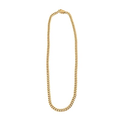 10K Yellow Gold 5.7 mm Miami Cuban Chain Necklace 24 Inches 21.5 Grams