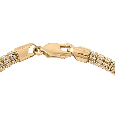 10K Yellow Gold 4.50 mm Ice Chain Bracelet (8.50 In) 11.7 Grams