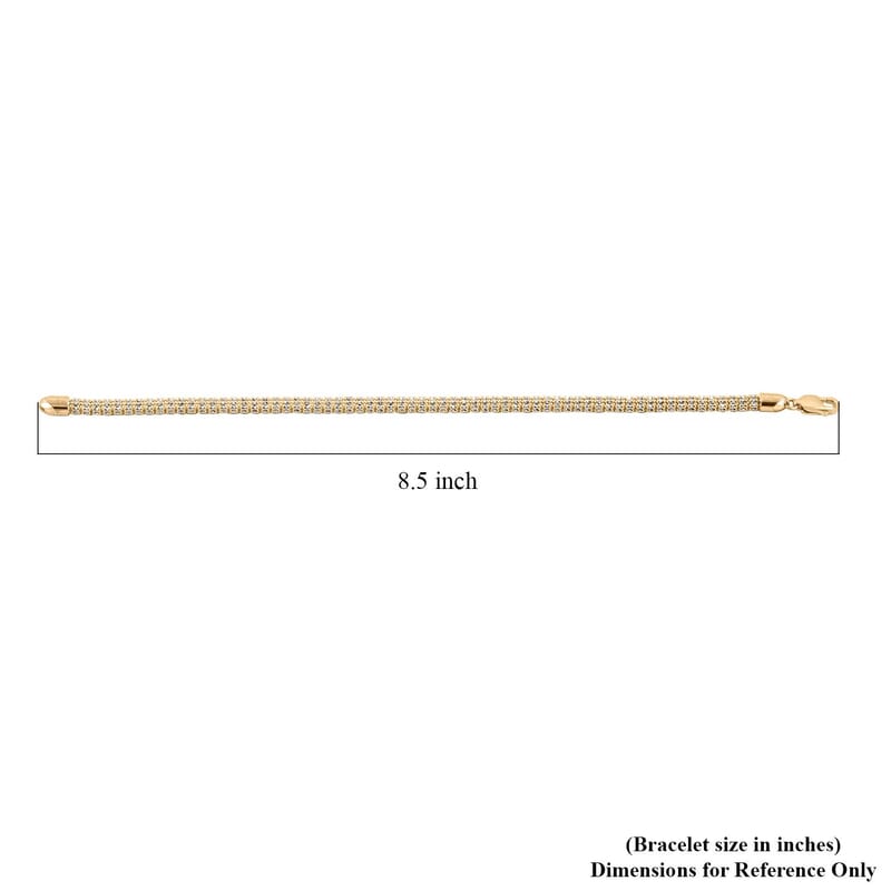 10K Yellow Gold 4.50 mm Ice Chain Bracelet (8.50 In) 11.7 Grams