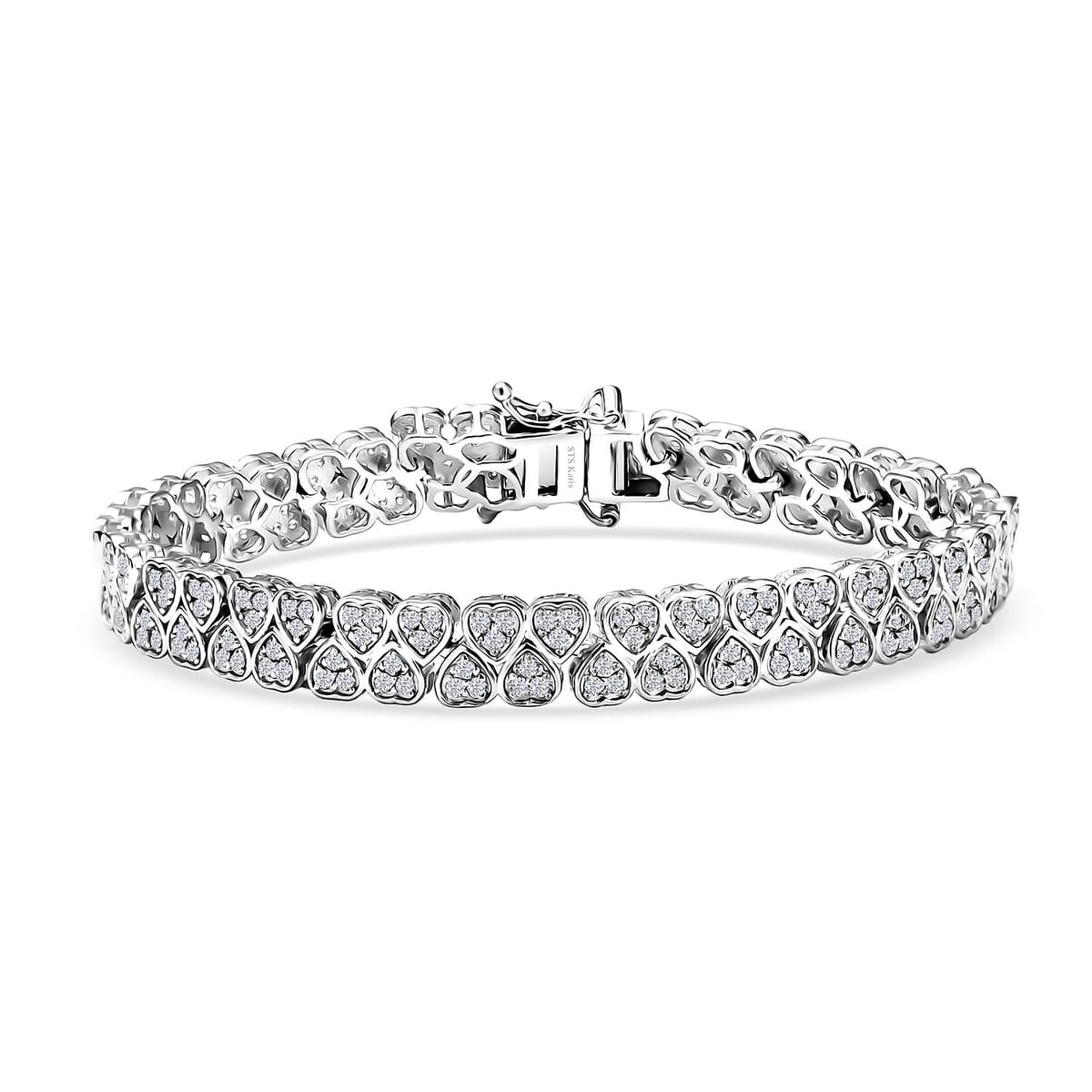 Epic Deal Karis Golconda Topaz 4.40 ctw Bracelet in Platinum Bond (7.25 In) image number 0