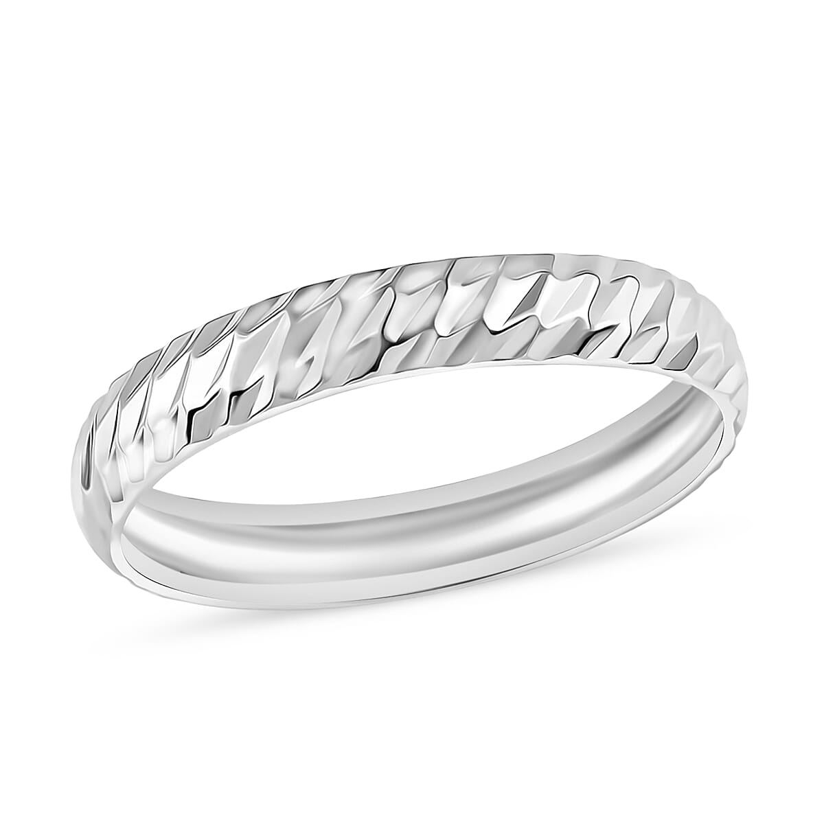 D'Joy Band Ring in 950 Platinum (Size 10.5) 3 Grams