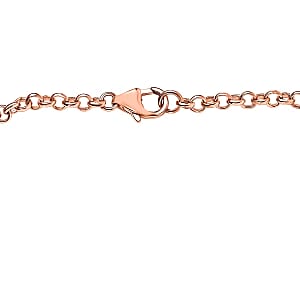 Bar Bracelet in 18K Vermeil Rose Gold Over Sterling Silver (7.25 In) 3 Grams (Del. in 10-12 Days)