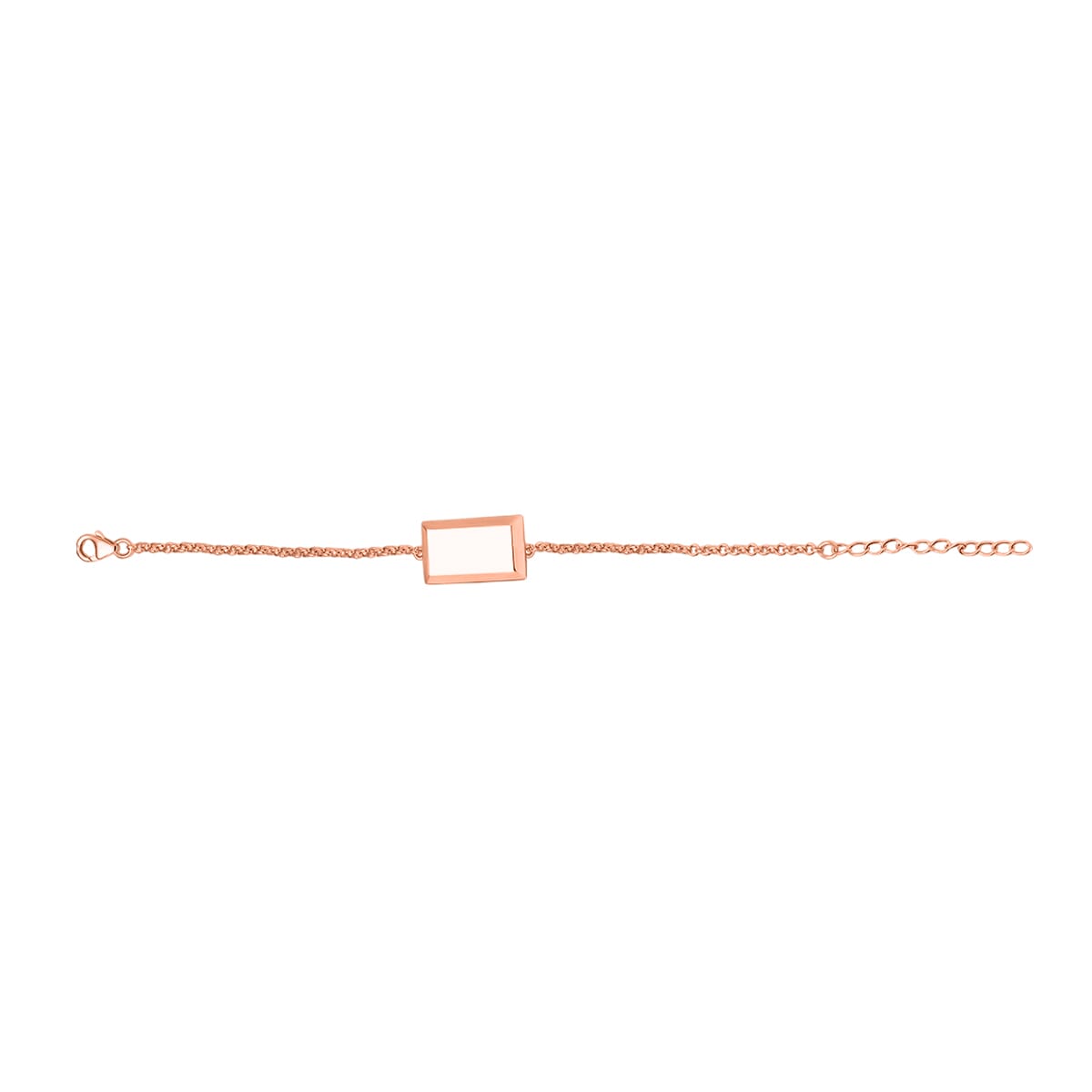 Bar Bracelet in 18K Vermeil Rose Gold Over Sterling Silver (7.25 In) 3 Grams image number 3