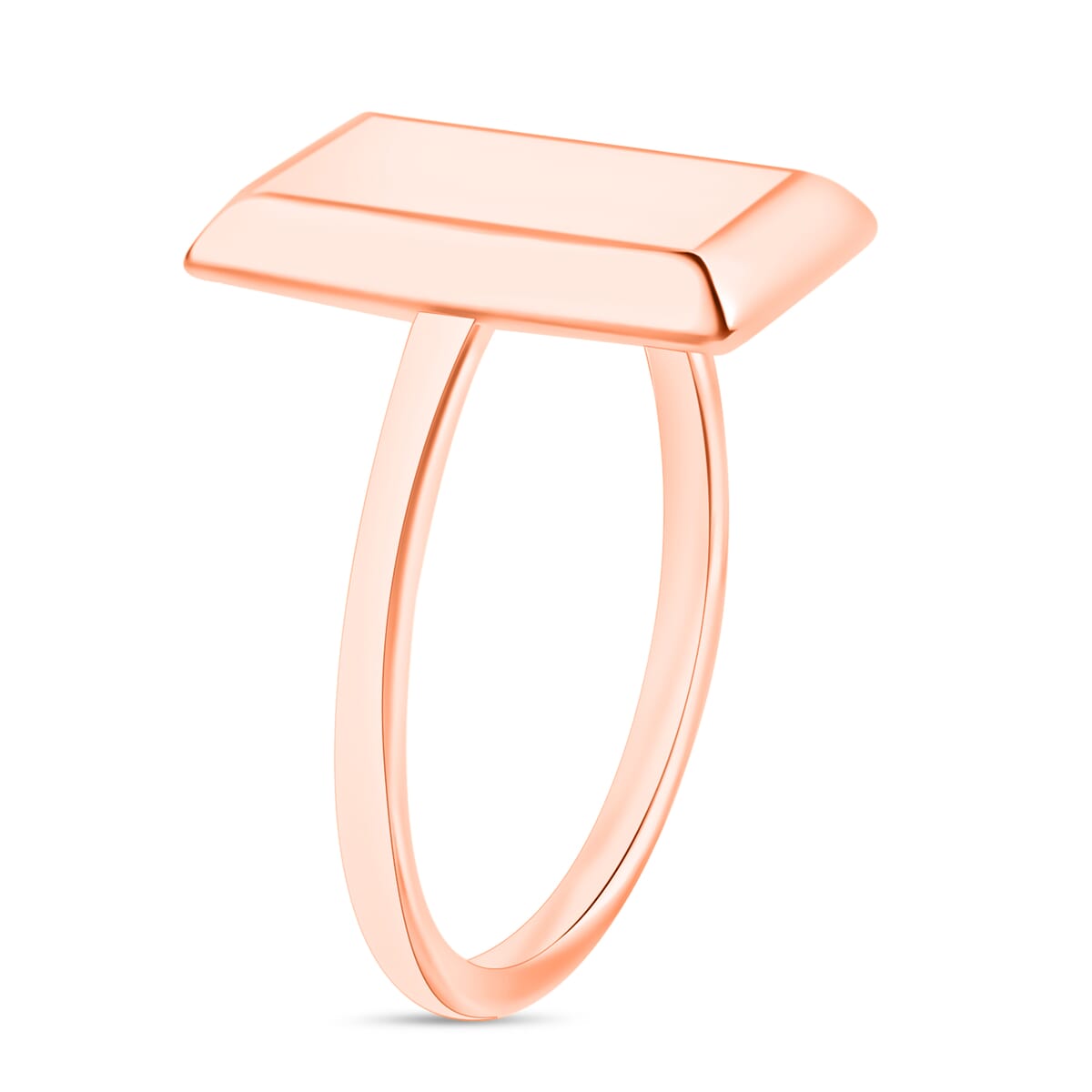 Bar Ring in 18K Vermeil Rose Gold Over Sterling Silver (Size 10.0) 2.40 Grams image number 1