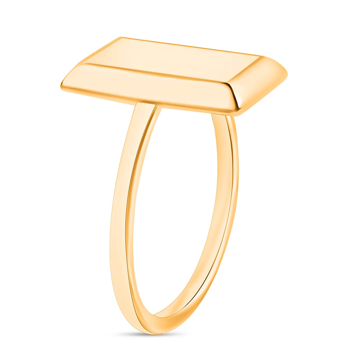 Bar Ring in 18K Vermeil Yellow Gold Over Sterling Silver (Size 4.0) 2.40 Grams image number 2
