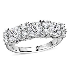 D'Joy Golconda Topaz 2.90 ctw Art Deco Ring in Platinum Over Sterling Silver (Size 6.0)