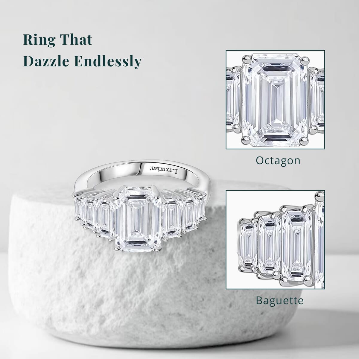 Luxuriant Lab Grown Diamond E-F VS 4.00 ctw Ring in 950 Platinum (Size 10.0) image number 5