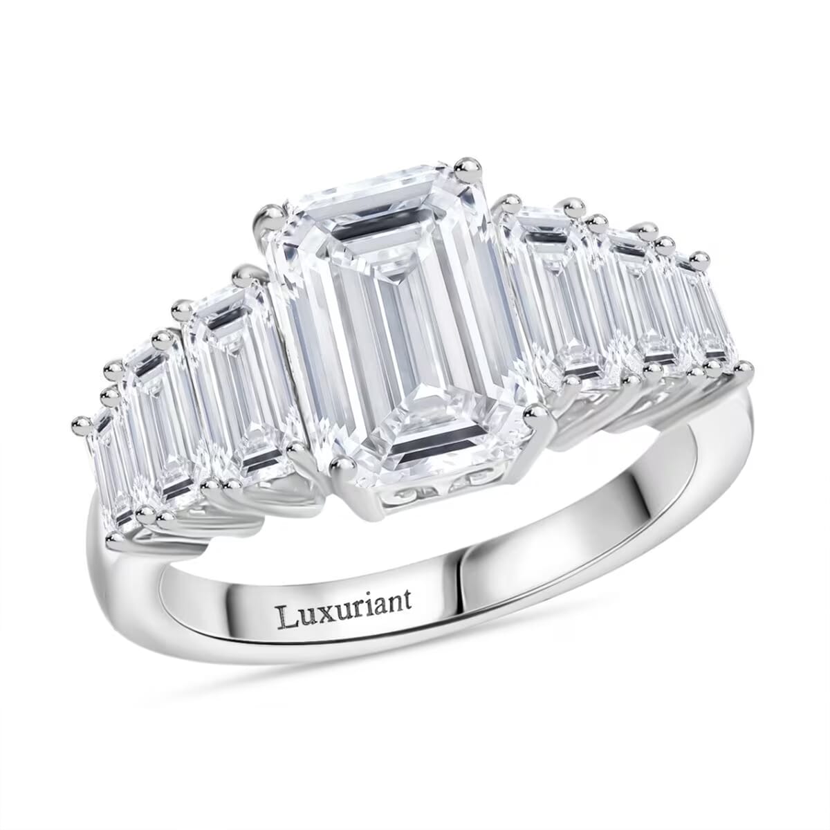 Luxuriant Lab Grown Diamond E-F VS 4.00 ctw Ring in 950 Platinum (Size 10.0) image number 0