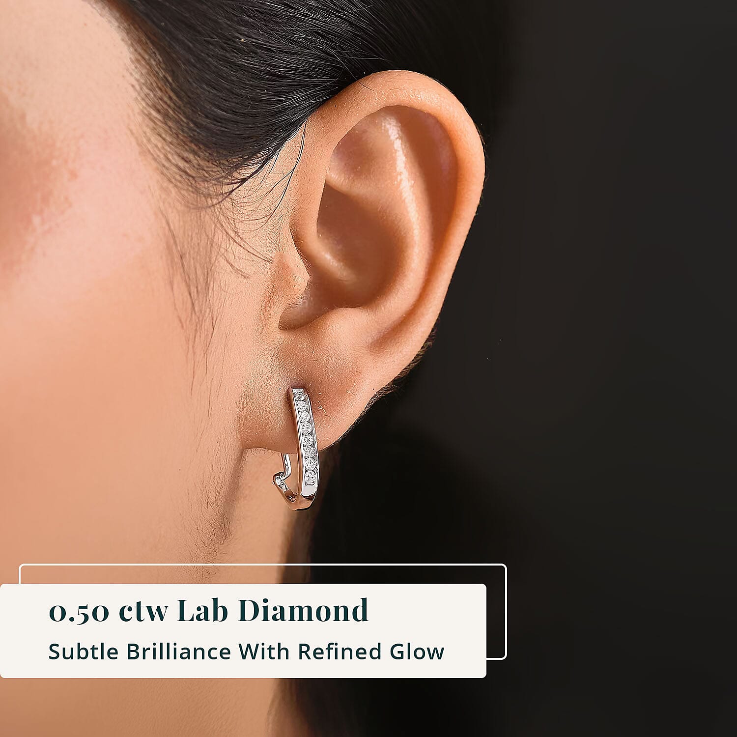 Rhodium Over Sterling Silver - Product card gallery slide 2 (9432763465983)