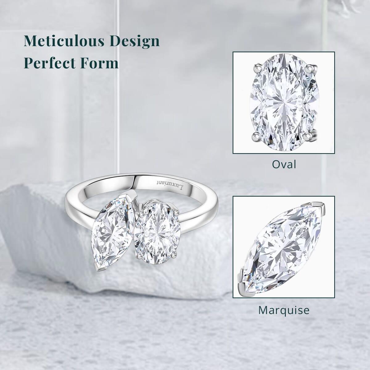 IGI Certified Luxuriant Lab Grown Diamond E-F VS 2.60 ctw Toi Moi Ring in 950 Platinum (Size 10.0) image number 5