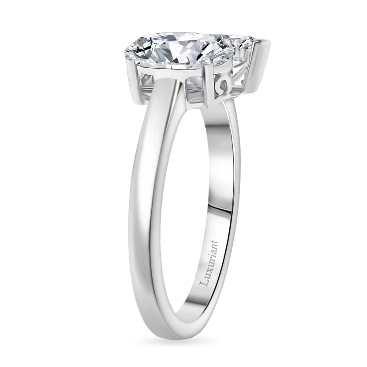 IGI Certified Luxuriant Lab Grown Diamond E-F VS 2.60 ctw Toi Moi Ring in 950 Platinum (Size 10.0) image number 8